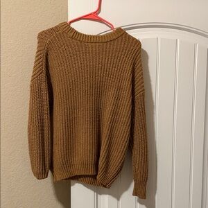 Cozy Brown Knit Sweater